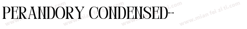 Perandory Condensed字体转换